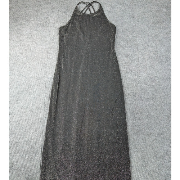 Vintage 90s Maurices Gown Womens Medium Sparkle Maxi Dress Y2K Whimsigoth Fairy - Picture 3 of 7